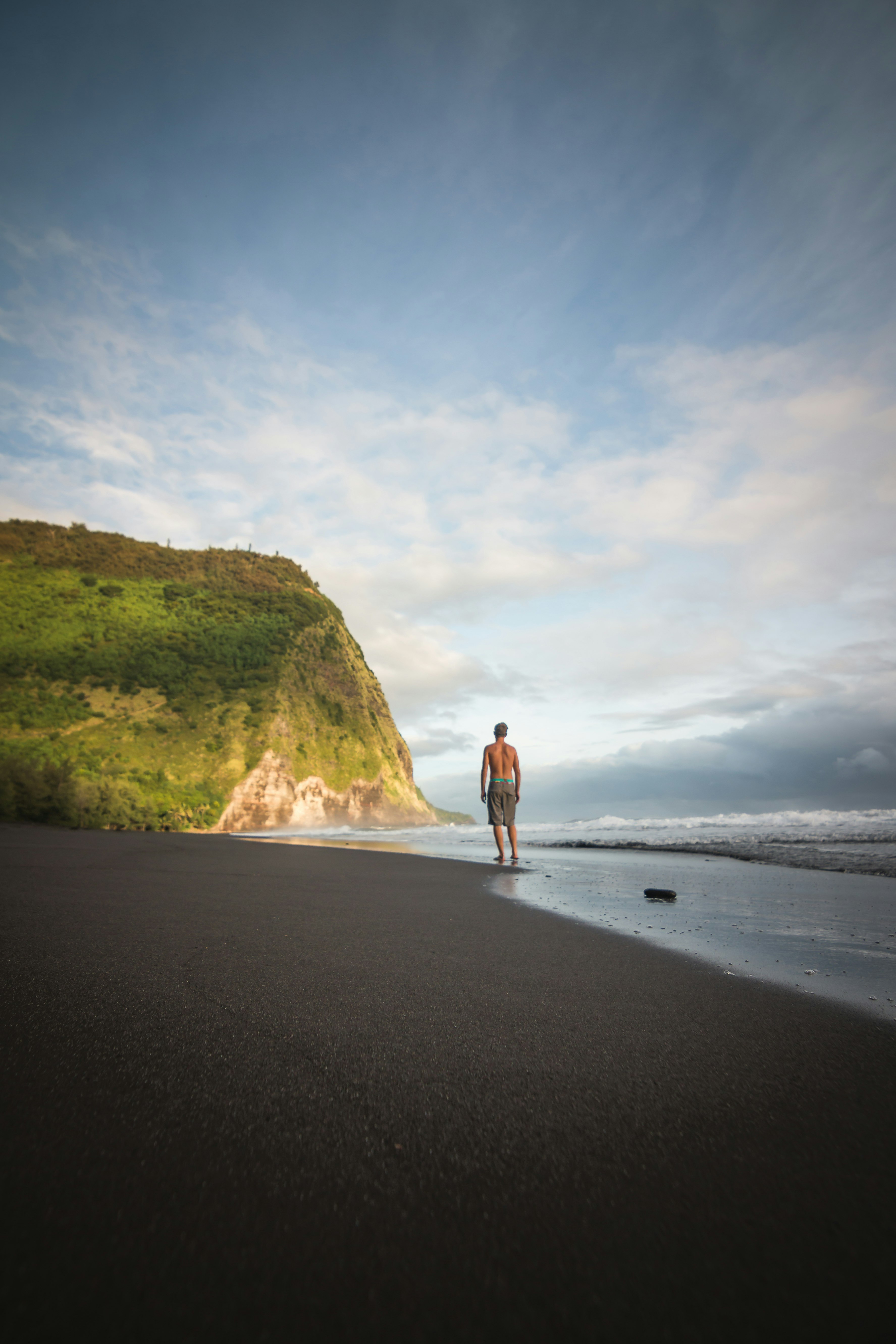 man in beach